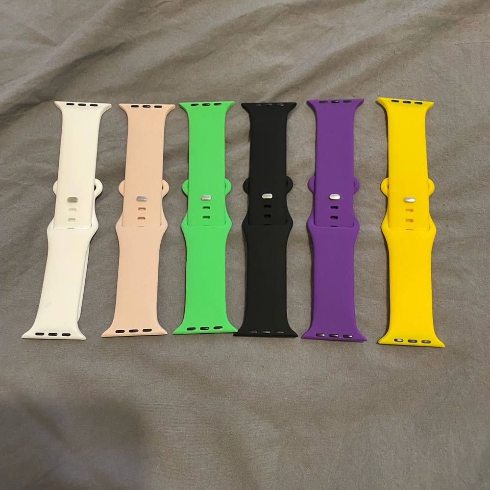 6 pack of Apple Watch bands 40-44 mm- nwot